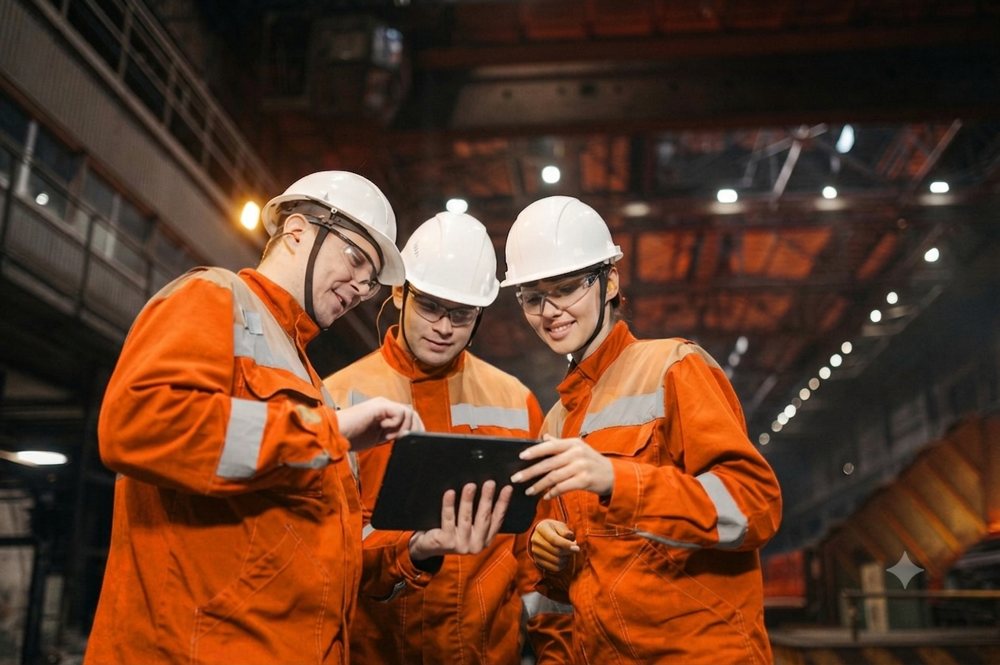 Equipe da ALR14 Consultoria em segurança do trabalho durante inspeção